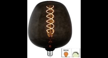 Lybardo DeepBlack - E27 LED lamp XL - 4W dimbaar - 1800K Extra Warmwit Licht - Ø 190 mm