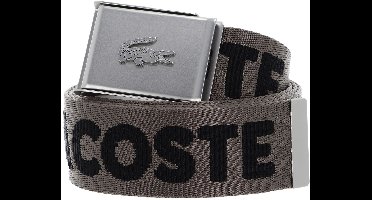 LACOSTE Riem Jacquard Webbing Belt W100 Morel Noir Bruine