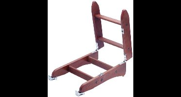 Zwemtrap hout 4 treden 90cm