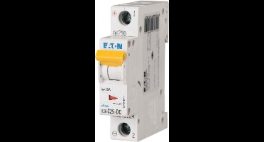 Eaton Installatieautomaat PLS6-C25-DC-MW , C 25A , 1 Polig , 10 kA, DC Type
