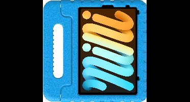 Just in Case tablet Hoes Kinderen geschikt voor iPad Mini 7 (2024) - Kinderhoes Tablet Classic - Blauw