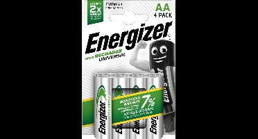 Energizer Universal HR06 Oplaadbare AA batterij (penlite) NiMH 1300 mAh 1.2 V 4 stuk(s)