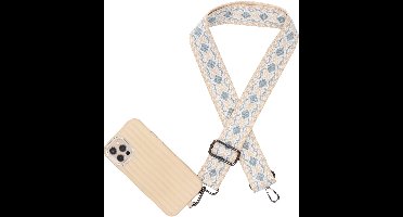 Beagles Malaga Schouderband - Telefoonkoord - Lichtblauw