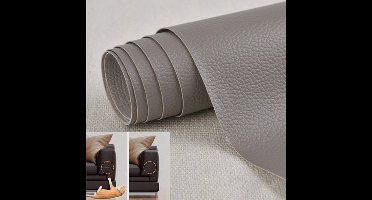 Zelfklevende leren patch, imitatieleer, reparatieset voor meubels, banken, autostoelen, tassen, leerreparatie en -renovatie, koffiekleur, 30 x 137 cm