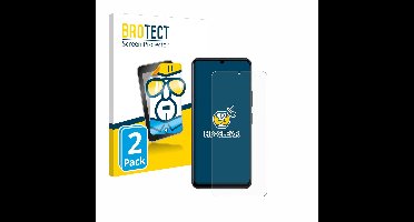 BROTECT - Screenprotector voor Vivo Y28 - Folie Beschermfolie transparant 2 Stuks