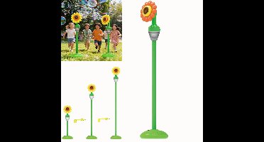 Automatische bloemenbellenblaasmachine voor kinderen - Handheld & staand 2-in-1 oplaadbare bellenblaasmachine met verlichting voor feestjes, in hoogte verstelbaar van 71 cm tot 104 cm, bellenblaasmachine voor peuters, ideaal als buitenspeelgoed