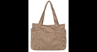 Corduroy Draagtas Voor Dames - Herfst/winter Draagtas - 2025 Vintage Stijl - Crossbodytas - Aktetas - Reistas - Laptoptas - Geschikt Voor Studenten En Kantoormedewerkers-Kaki