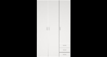 Giga Living Kledingkast Space - Wit - 116x50x200cm