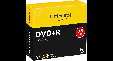 Intenso 4311245 DVD+R DL disc 8.5 GB 5 stuk(s) Jewelcase