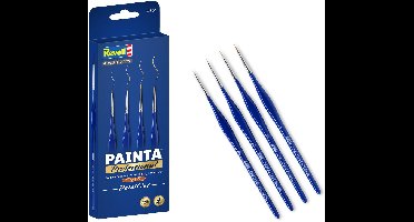 Revell Hobbypenseel - 39561 Painta Professional - Detail Set - Maat 5/0, 4/0, 3/0, 0 - Synthetische Penselen voor Modelbouw en Hobby Penseel