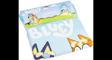 Bluey badPoncho 55x110cm Polyester Sneldrogend