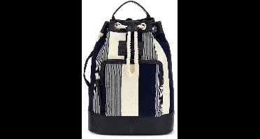 GUESS slingtas Oslo Bucket Blue / White donkerblauw