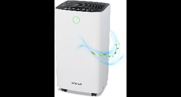 Luchtontvochtiger – Ontvochtiger – Vochtvreter – Air Dryer – Vochtabsorbeerder – Compact – Verwijdert 12L Vocht Per Dag – Was-Droogfunctie Voor Snelle Wasdroging