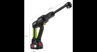 Hogedrukreiniger - Accu - Draadloze - 1000W - 100Bar - 30000mAh - Krachtige Waspistool - 6-in-1 Nozzle - Voor Auto en Thuisgebruik - 1 Accu