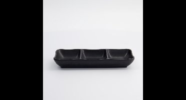 Tokyo Design Studio - Zen Verdeeld Bord - Zwart - 19,6 x 8,4 x 2,7 cm - Melamine