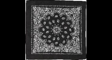 Creotime Bandana Paisley 55 X 55 Cm Zwart