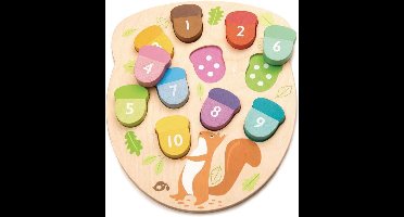 Tender Toys Vormenpuzzel Eikels Junior Hout 11 Stukjes