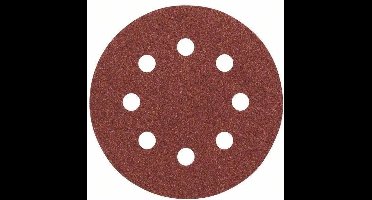 Bosch 5-delige schuurbladset voor excenterschuurmachines 115 mm geperforeerd - korrel 120