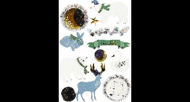 Creotime 3D stickers - Knutselstickers van foam - Gelaagde plakplaatjes