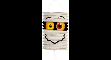 Folat - Treklampion mummie 16 cm - Lampion sint maarten - lampionnen - Sint maarten optocht - lampionnen papier - Lampion Halloween
