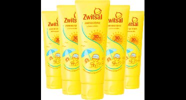 Zwitsal Kids Zonnecreme SPF30+ - Zonnebrand Creme - 5 x 75ml