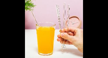 Transparante Glazen Rietjes (set Van 4) van OOTB