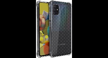 Akashi, Hoesje Geschikt voor Galaxy A51 5G Flexibel met Versterkte Hoeken, Transparant
