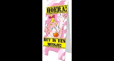 Paperdreams - Warning sign - Geboorte meisje