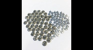 50 Stitch Pins - 8mm - Zilver