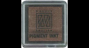 Stempelkussen- brown - pigment inkt - bruin