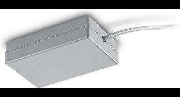 Spanningsrail Voedingsconnector Flexibel - DUOLINE - 2 Fase - Mat Titaan