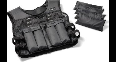 Tunturi Gewichtvest 15 kilo Zwart - One Size