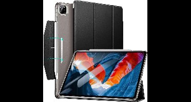 ESR Ascend Trifold vegan leer hoes voor iPad Pro 12.9 (2021) - zwart