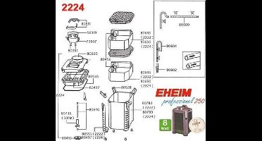 Eheim filterpot voor 2222