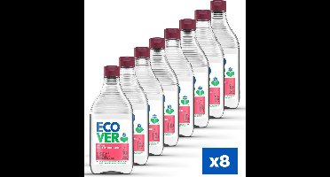 Ecover Afwasmiddel - Voordeelverpakking 8 x 450 ml - Plantaardig & Biologisch afbreekbaar - Fles van gerecycled plastic - Granaatappel & vijg geur