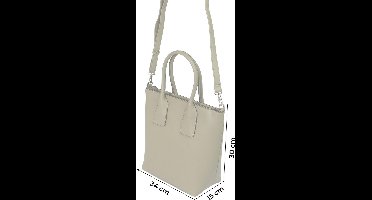 TOM TAILOR Schoudertas Handtas Elise Zip Shopper Sage Groene