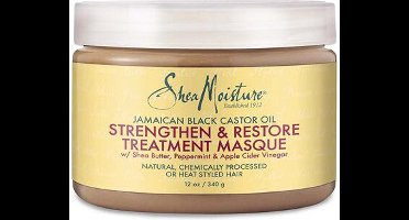 Shea Moisture Jamaican Black Castor Oil - Haarmasker - Strengthen Grow & Restore Treatment Masque - 340 ml