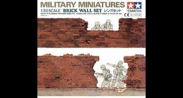 Tamiya Modelbouwpakket Diorama - 35028 Diorama-Set Brick Wall Plastic - 1:35 - Modelbouw
