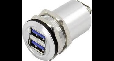 TRU COMPONENTS USB-14 USB A dubbele inbouwbus 3.0 Bus, inbouw Inhoud: 1 stuk(s)