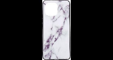 Shop4 - Geschikt voor Xiaomi Mi 11 Hoesje - Harde Back Case Marmer Wit