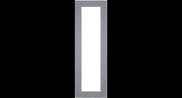 Passe-Partout Fotomaat 10x30 cm - Lijstmaat 20x60 cm - Grijs - Museumkarton - Fotolijst niet inbegrepen