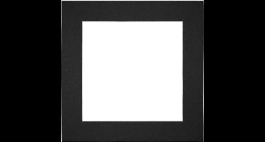 Passe-Partout Fotomaat 30x30 cm - Lijstmaat 45x45 cm - Zwart - Museumkarton - Fotolijst niet inbegrepen