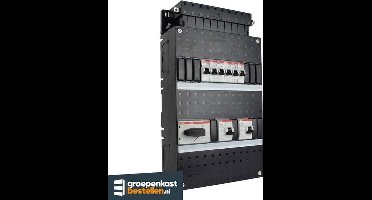 ABB groepenkast 3 fase met 6 groepen en afmetingen 330x220 mm