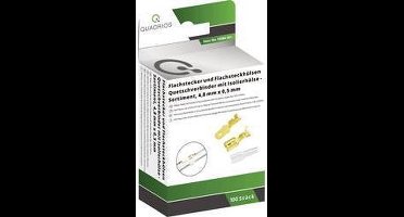 Quadrios 1908C181 Assortiment kabelschoenen 0.50 mm² - 1 mm² Messing, Transparant 100 onderdelen