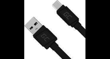 Usb - Usb-C Green Cell Gcmatte Kabel, 25 Cm, Snel Opladen Ultra Charge, Qc 3.0