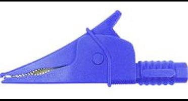 Cliff Croc Clip Veiligheids-krokodilklem Steekaansluiting 4 mm CAT III 1000 V Blauw