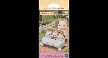 Sylvanian Families 5533 wandelwagen drieling-poppenhuisinrichting