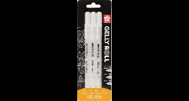 Sakura Gelly Roll 05, 08, 10 Wit, 3 stuks