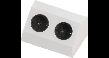 Heitronic 500071 Stekkerdoos Wit, Zilver 1 stuk(s)