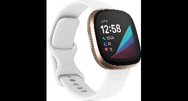 Bandje geschikt voor Fitbit Versa 3 - Wit Siliconen Band
